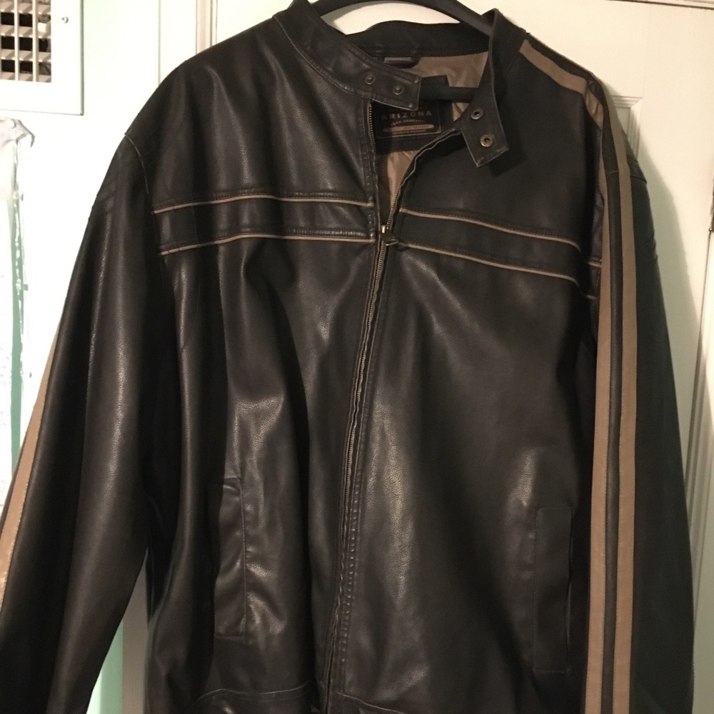 Arizona Jeans Faux Leather Moto Racer Jacket